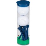 2 Ball Tall Tube W/ Bridgestone Treo Golf Balls - White 2 Ball Tall Tube W/ Bridgestone Treo Golf Balls - White