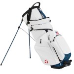 TaylorMade Flextech Crossover Golf Bag - White Navy Red TaylorMade Flextech Crossover Golf Bag - White Navy Red