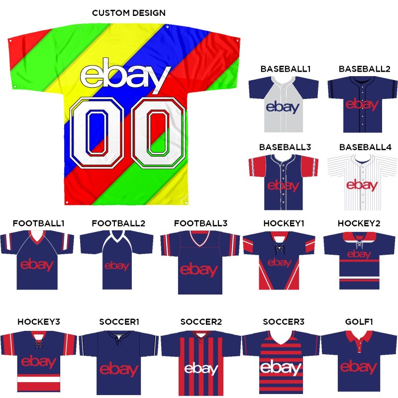 45" X 57" Jersey Shaped Banner 1 45" X 57" Jersey Shaped Banner 1