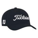 Titleist Junior Tour Performance Golf Cap - Black White Titleist Junior Tour Performance Golf Cap - Black White