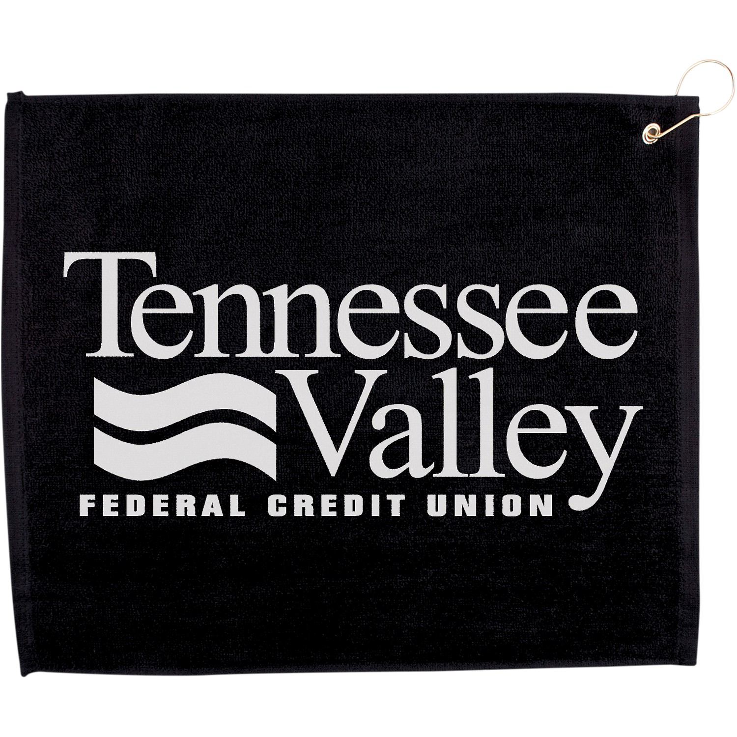 15" X 18" Hemmed Golf Towel with Grommet And Hook 1