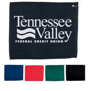 15" X 18" Hemmed Golf Towel with Grommet And Hook 1 15" X 18" Hemmed Golf Towel with Grommet And Hook 1