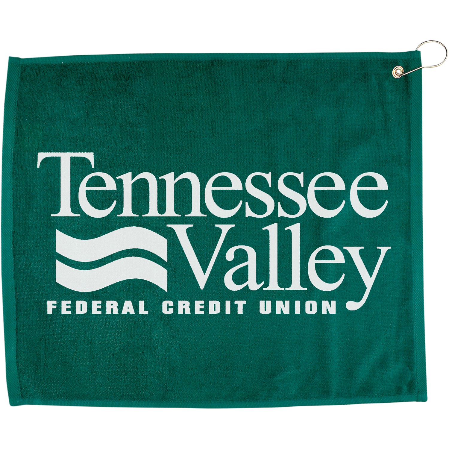 15" X 18" Hemmed Golf Towel with Grommet And Hook 1