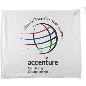 15" X 18" Polyester Blend White Golf Towel W G&H 1 15" X 18" Polyester Blend White Golf Towel W G&H 1
