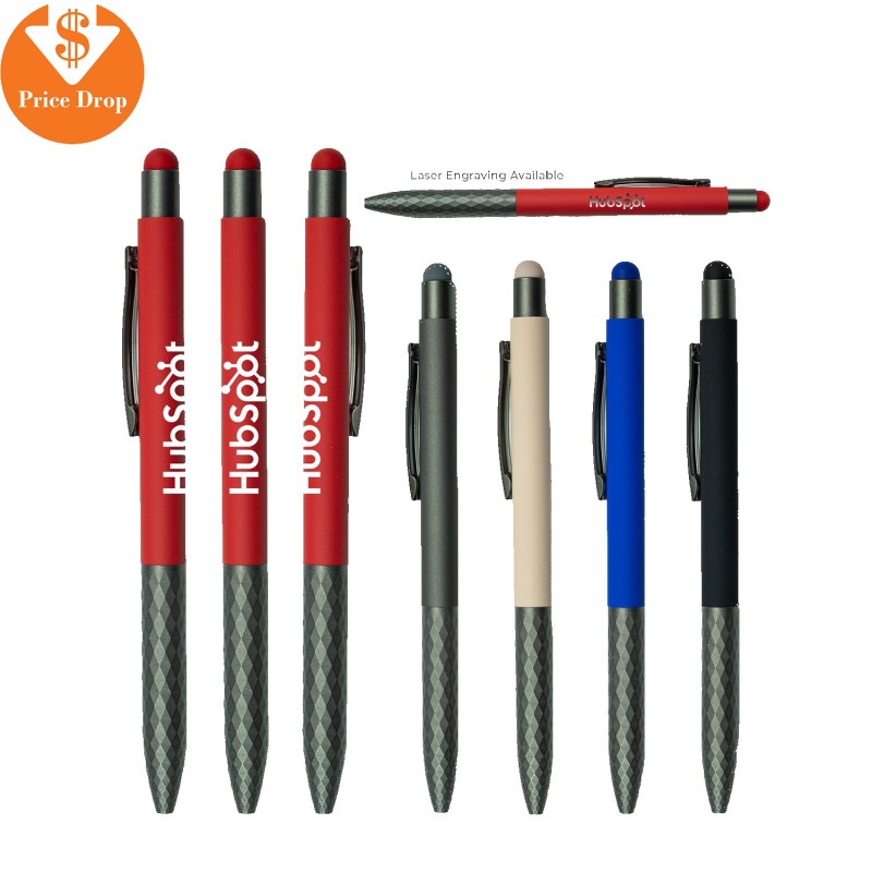 Soft Touch Aluminum Stylus Pen with Plastic Grip 1 Soft Touch Aluminum Stylus Pen with Plastic Grip 1
