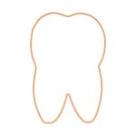 4" Tooth Shaped Logo Sugar Cookie 2 4" Tooth Shaped Logo Sugar Cookie 2