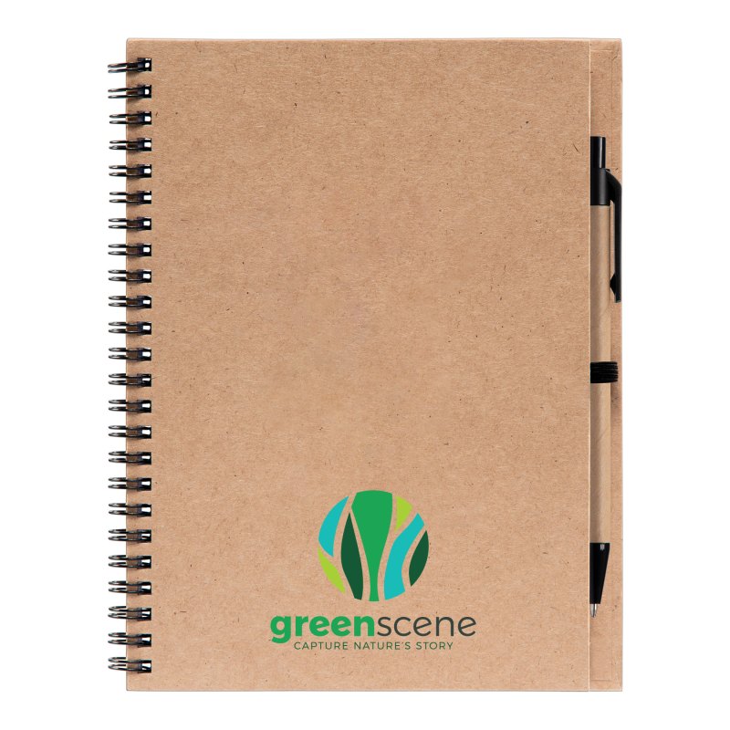 Hawken - Recycled Journal & Kraft Pen Set - Full-Color Inkjet 1 Hawken - Recycled Journal & Kraft Pen Set - Full-Color Inkjet 1