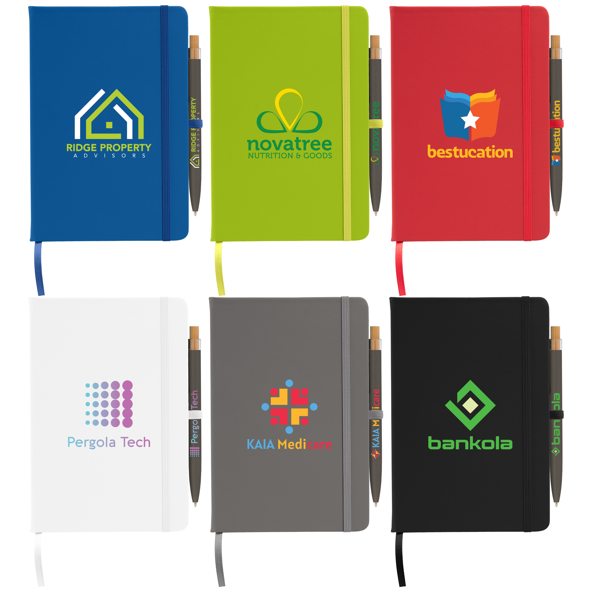 Wilde Recycled Hard Cover Journal & Pen Set - A5 5.5" x 8.3" - Full-Color Inkjet 1