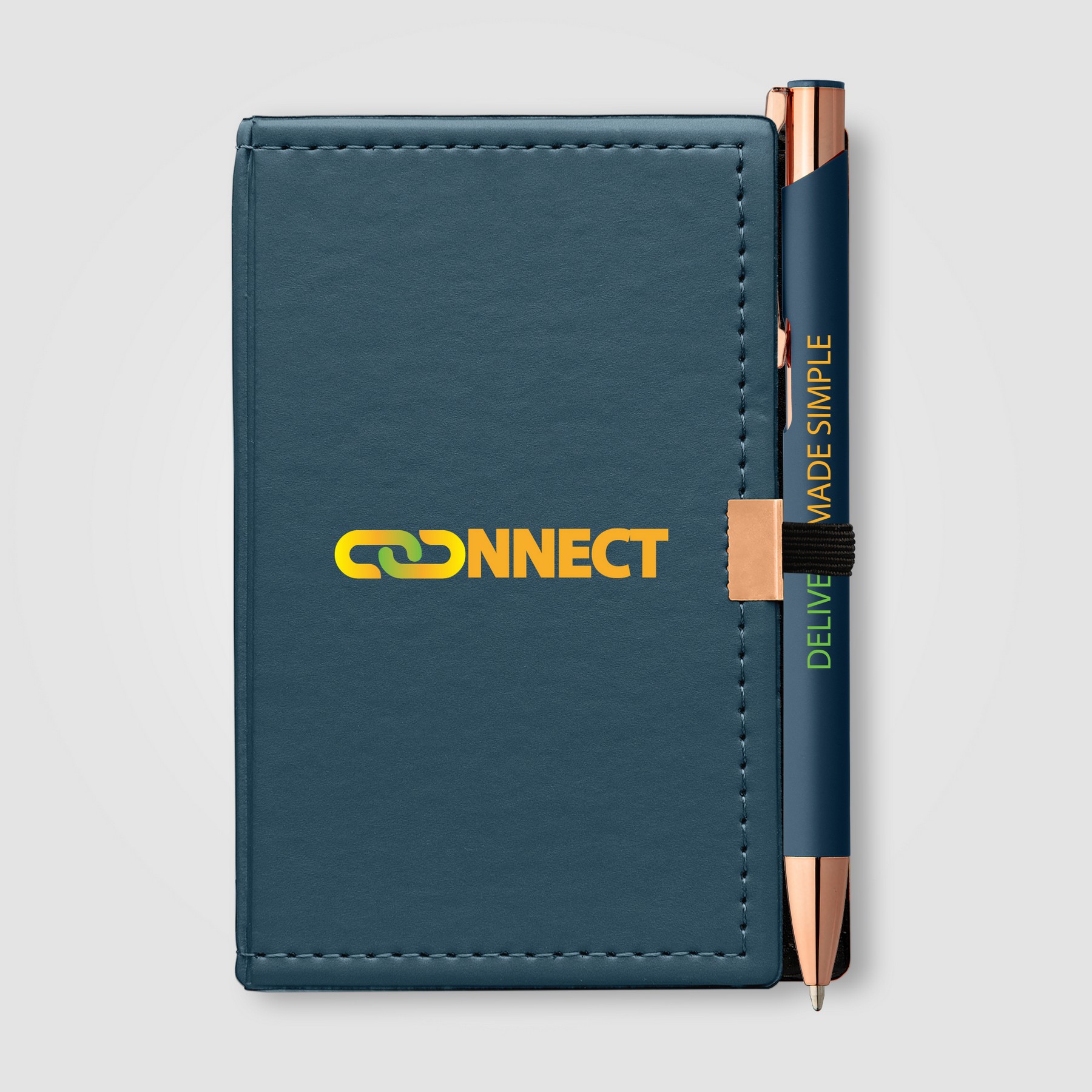 Note Caddy & Crosby Rose Gold Pen Gift Set 1