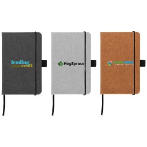 Carson 3.5" x 5.5" Recycled PU Leather Notebook - Full-Color Inkjet 1 Carson 3.5" x 5.5" Recycled PU Leather Notebook - Full-Color Inkjet 1