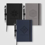 Hemingway Recycled Soft Cover Journal & Pen Set - A5 5.5" x 8.3" - Debossed 1 Hemingway Recycled Soft Cover Journal & Pen Set - A5 5.5" x 8.3" - Debossed 1