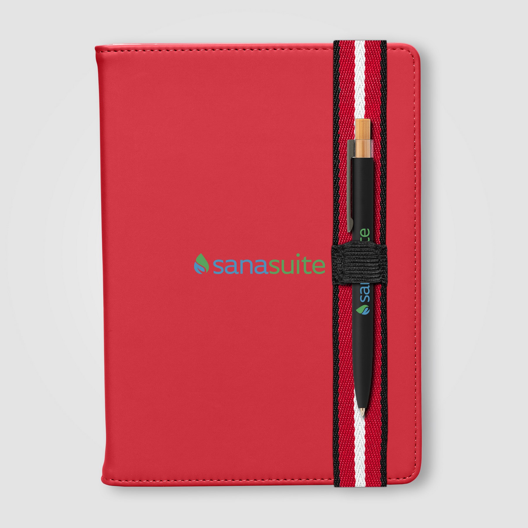 Newport Recycled Chevron Refillable Journal Pen Set - A5 1
