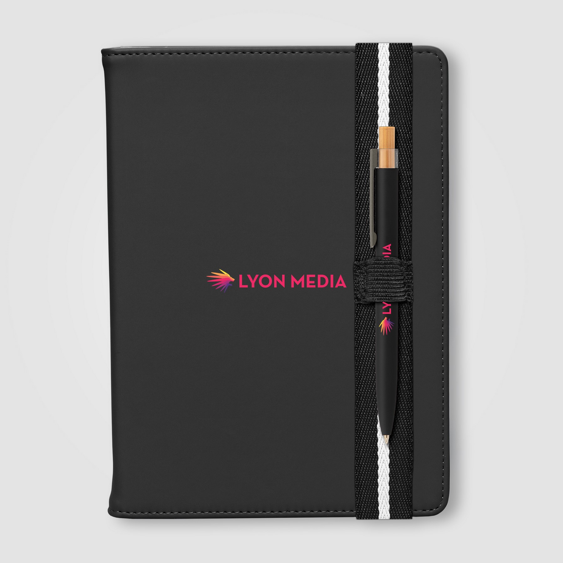 Newport Recycled Chevron Refillable Journal Pen Set - A5 1
