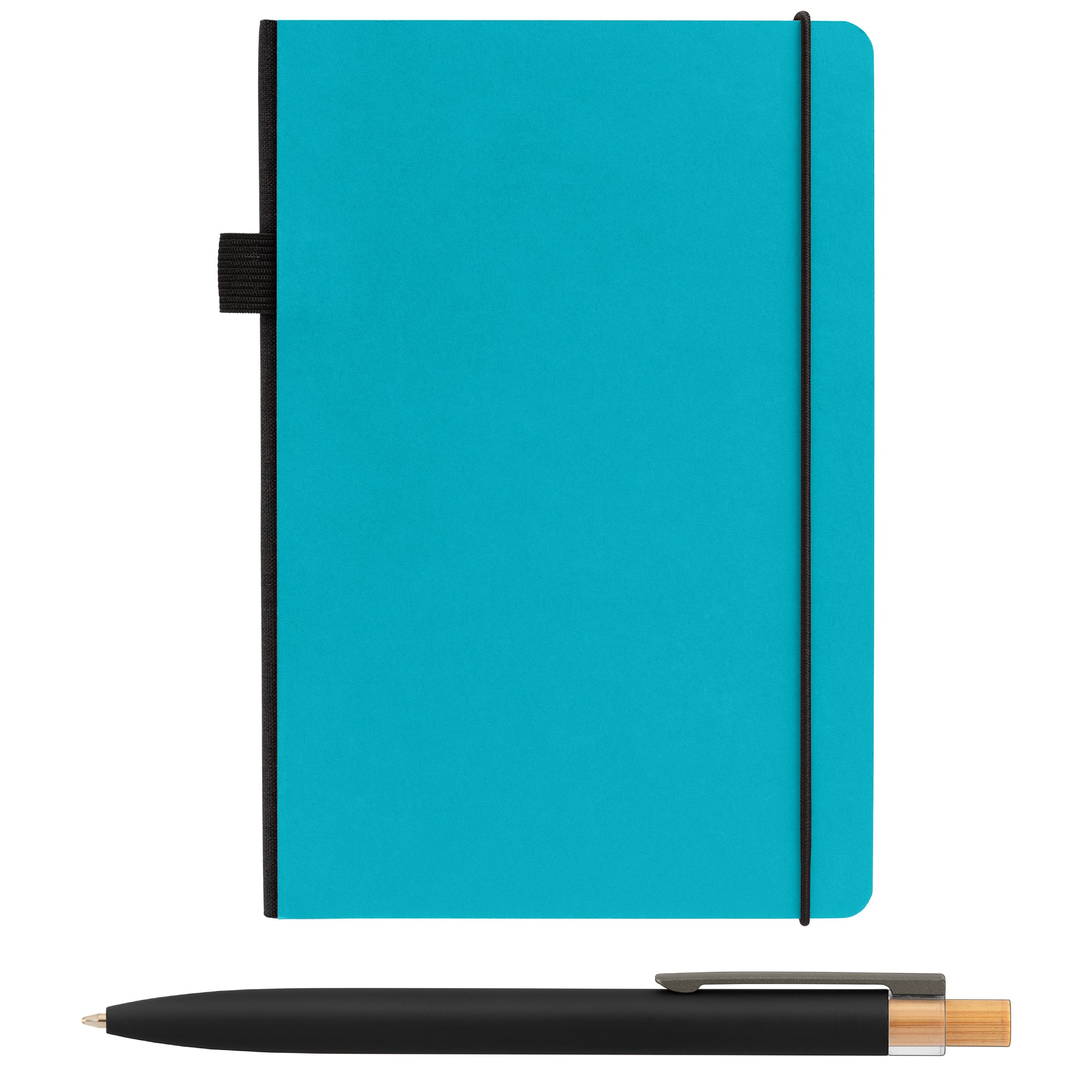 Recycled Kraft Paper Cover Journal & Pen Set - A5 5.9" x 8.3" - Full-Color Inkjet 1