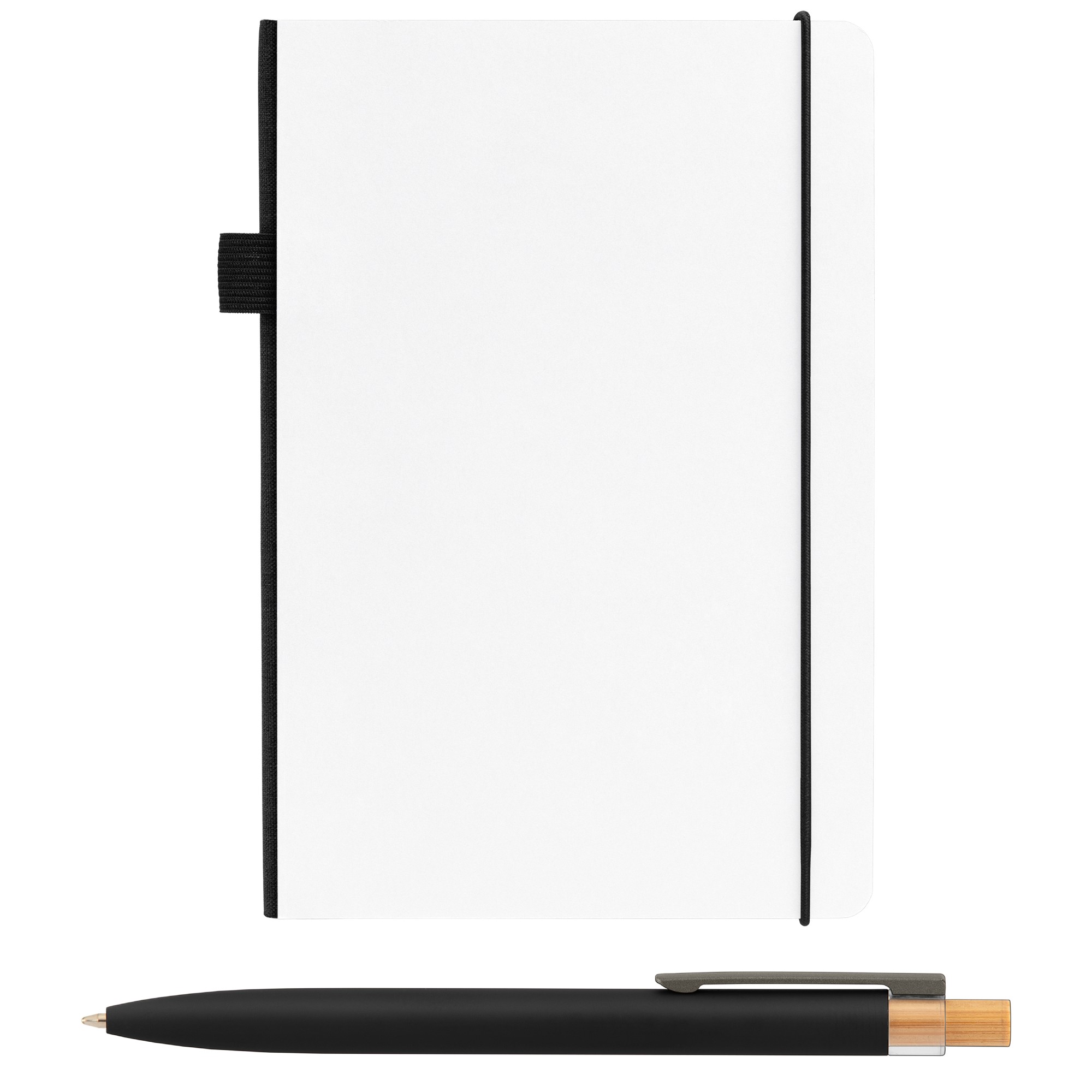 Recycled Kraft Paper Cover Journal & Pen Set - A5 5.9" x 8.3" - Full-Color Inkjet 1