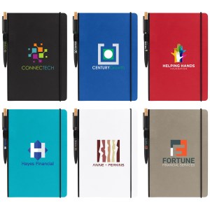 Recycled Kraft Paper Cover Journal & Pen Set - A5 5.9" x 8.3" - Full-Color Inkjet 1 Recycled Kraft Paper Cover Journal & Pen Set - A5 5.9" x 8.3" - Full-Color Inkjet 1