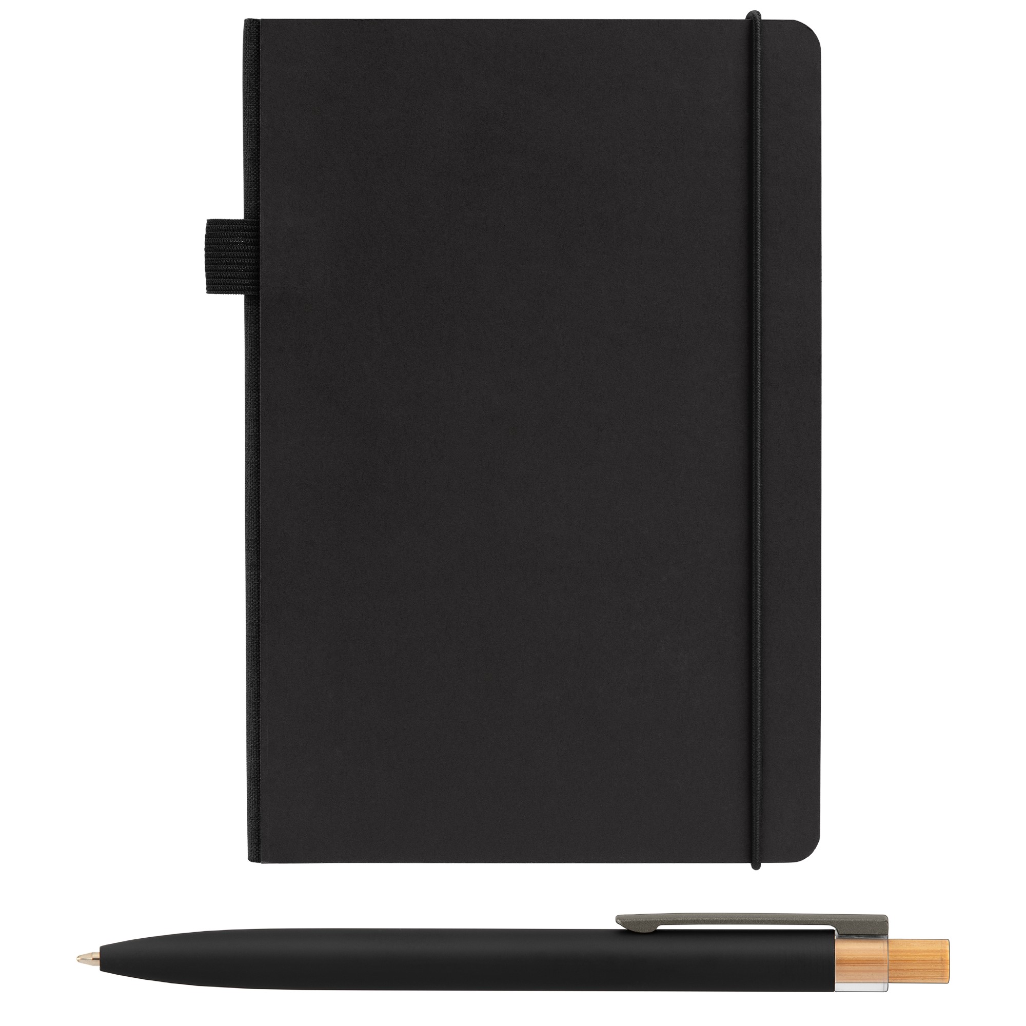 Recycled Kraft Paper Cover Journal & Pen Set - A5 5.9" x 8.3" - Full-Color Inkjet 1