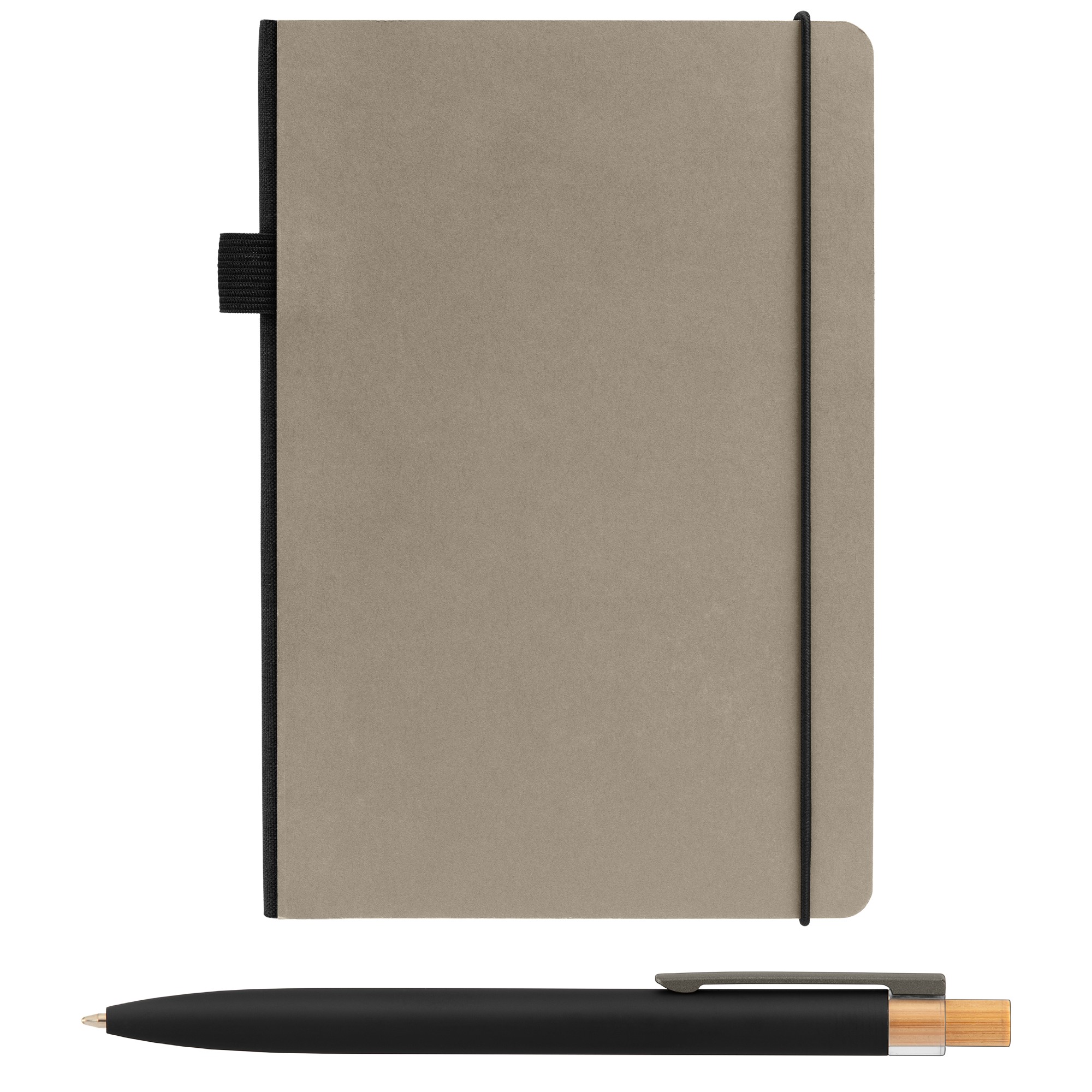 Recycled Kraft Paper Cover Journal & Pen Set - A5 5.9" x 8.3" - Full-Color Inkjet 1