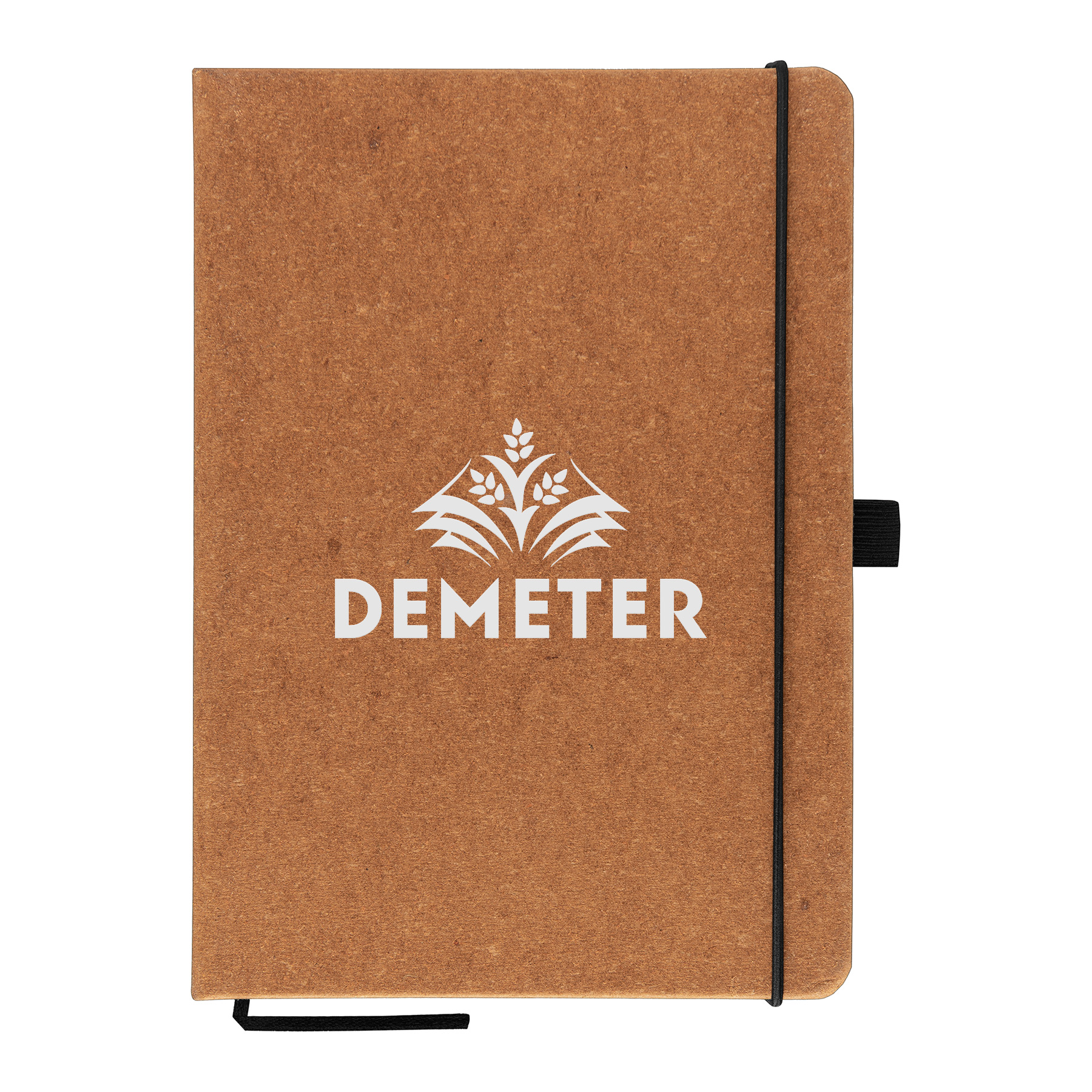 Carson 5.8" x 8.3" Recycled PU Leather Notebook - Silkscreen 1