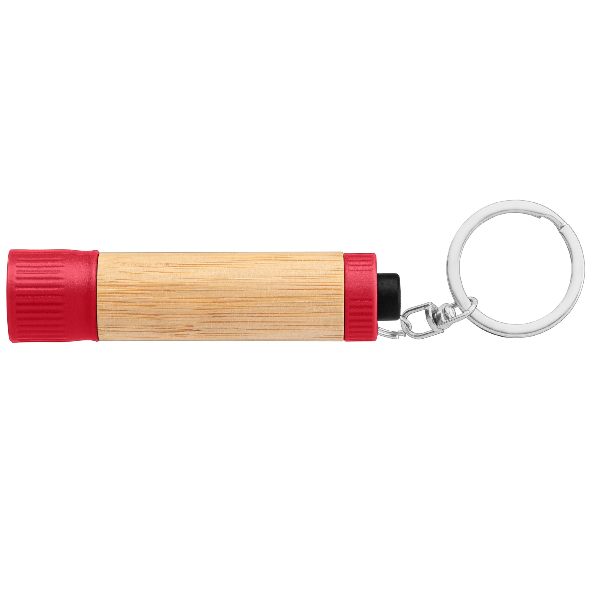 Bamboo LED Flashlight with Keyring - Laser 1