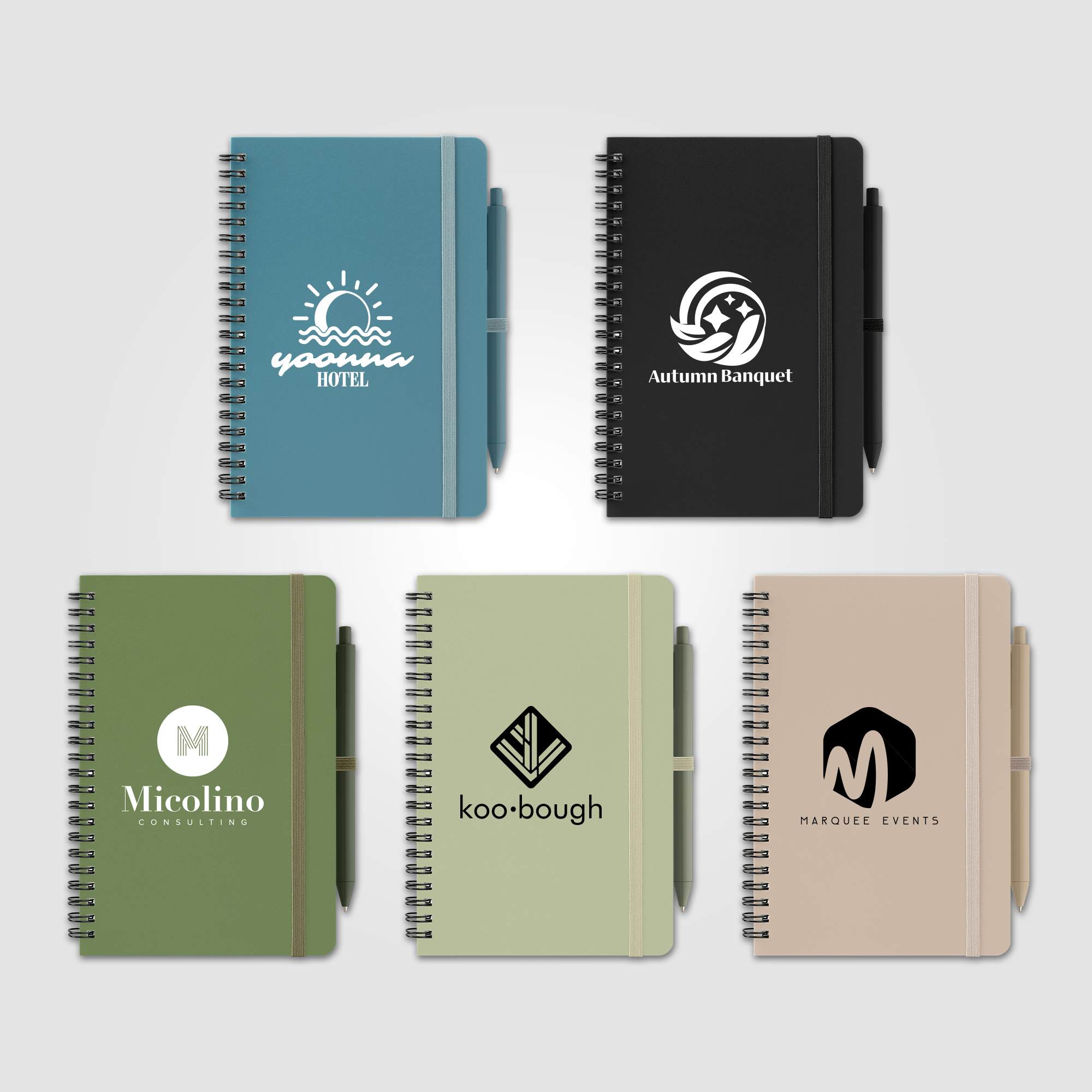 Höga Repreve® Spiral Jotter Notepad - A5 - Silkscreen 1
