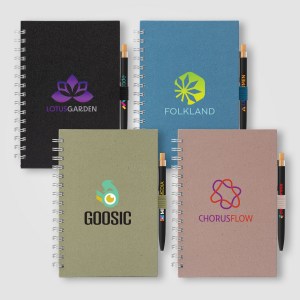 Terra Recycled Milk Carton Spiral Notebook & Reborn Pen Set – A5 1 Terra Recycled Milk Carton Spiral Notebook & Reborn Pen Set – A5 1