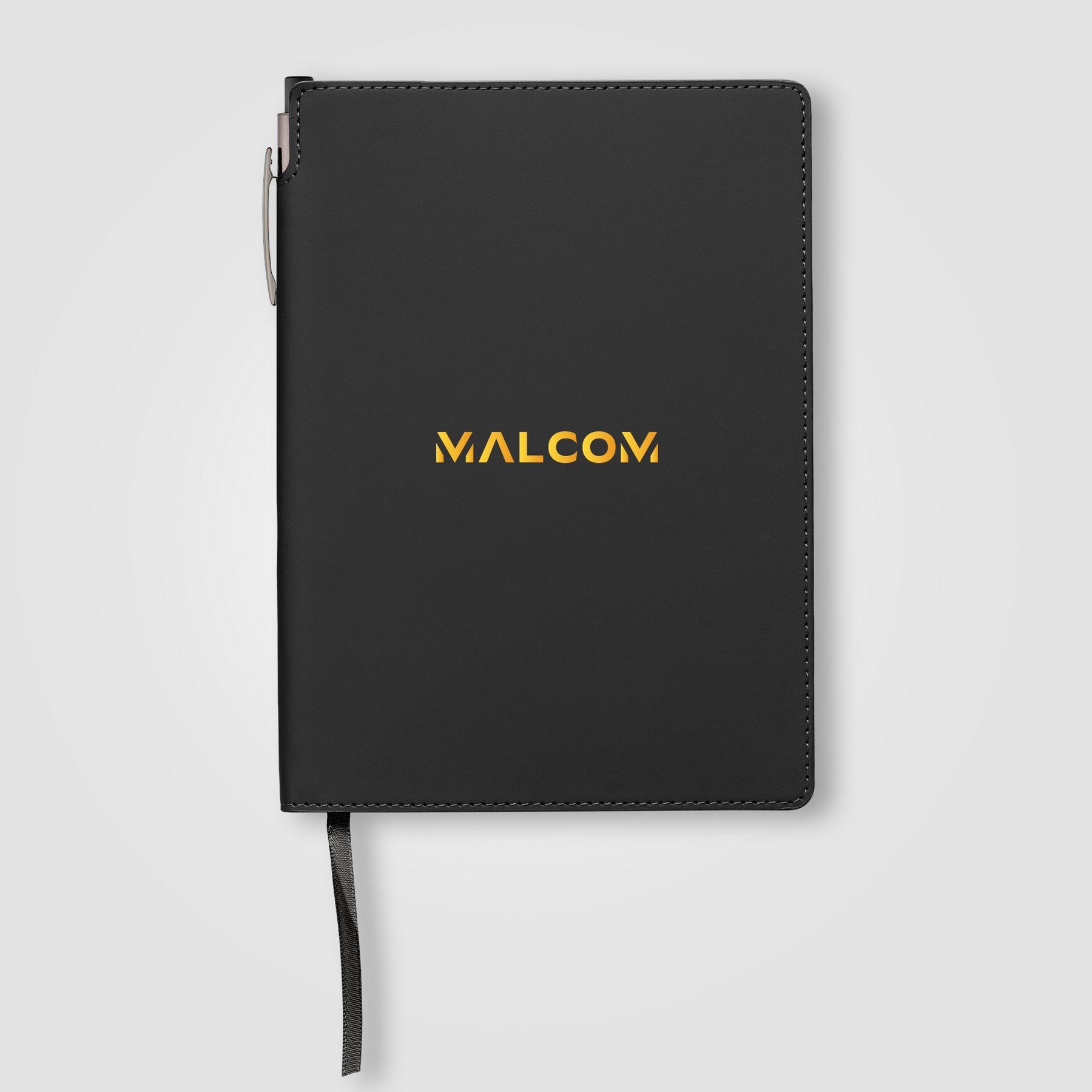 Malmö Recycled PU Extended Pen Loop Journal & Pen Set - A5 1