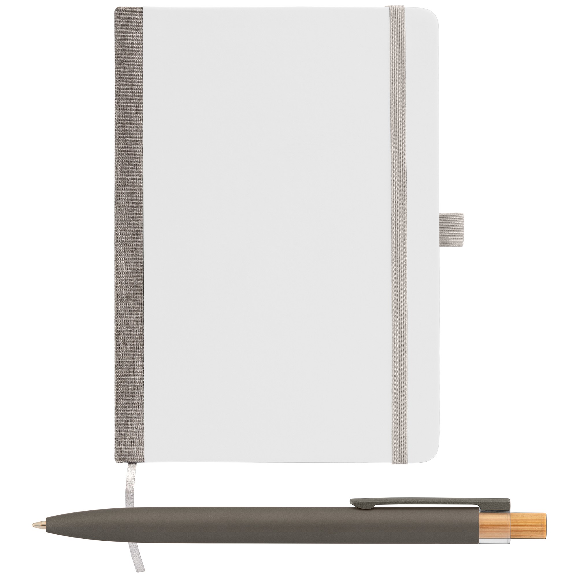 Steinbeck Recycled Hard Cover Journal & Pen Set - A5 5.9" x 8.3" - Full-Color Inkjet 1