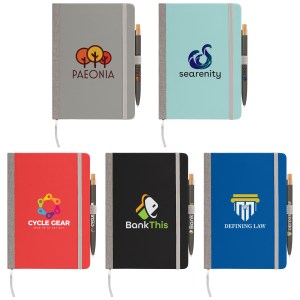 Steinbeck Recycled Hard Cover Journal & Pen Set - A5 5.9" x 8.3" - Full-Color Inkjet 1 Steinbeck Recycled Hard Cover Journal & Pen Set - A5 5.9" x 8.3" - Full-Color Inkjet 1