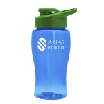 Garyline® Poly+ Jr. Bottle with Drink-Thru Lid - 18 oz. - TB18D_translucentblue_bottle_green_lid_1c.png Garyline® Poly+ Jr. Bottle with Drink-Thru Lid - 18 oz. - TB18D_translucentblue_bottle_green_lid_1c.png