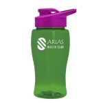 Garyline® Poly+ Jr. Bottle with Drink-Thru Lid - 18 oz. - TB18D_translucentgreen_bottle_hotpink_lid_1c.png Garyline® Poly+ Jr. Bottle with Drink-Thru Lid - 18 oz. - TB18D_translucentgreen_bottle_hotpink_lid_1c.png