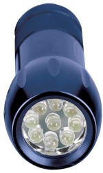 Mini Aluminum LED Flashlight - 65263 blue front image Mini Aluminum LED Flashlight - 65263 blue front image
