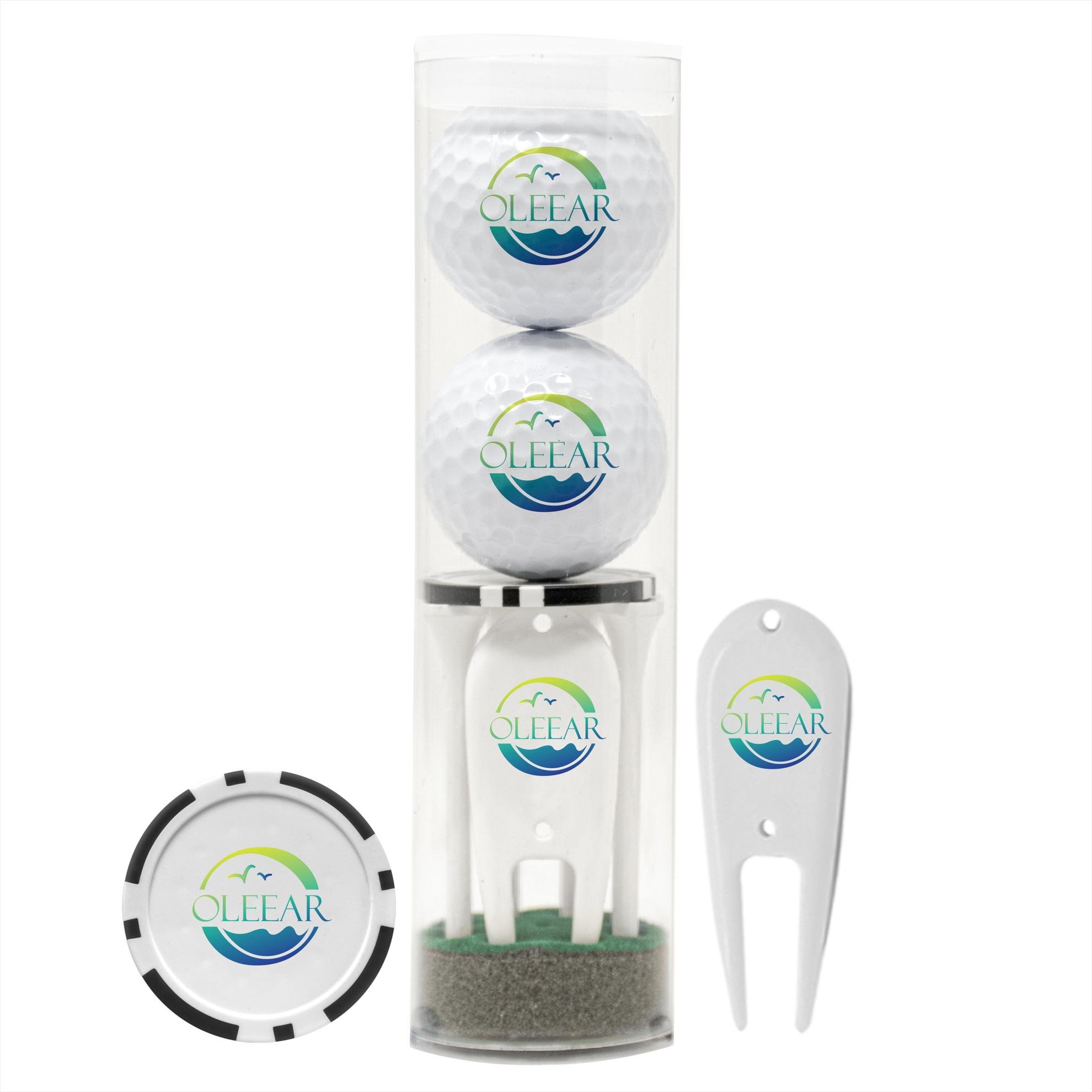 Classic 2-Ball Par Pack with Tees, Tool & Poker Chip 2