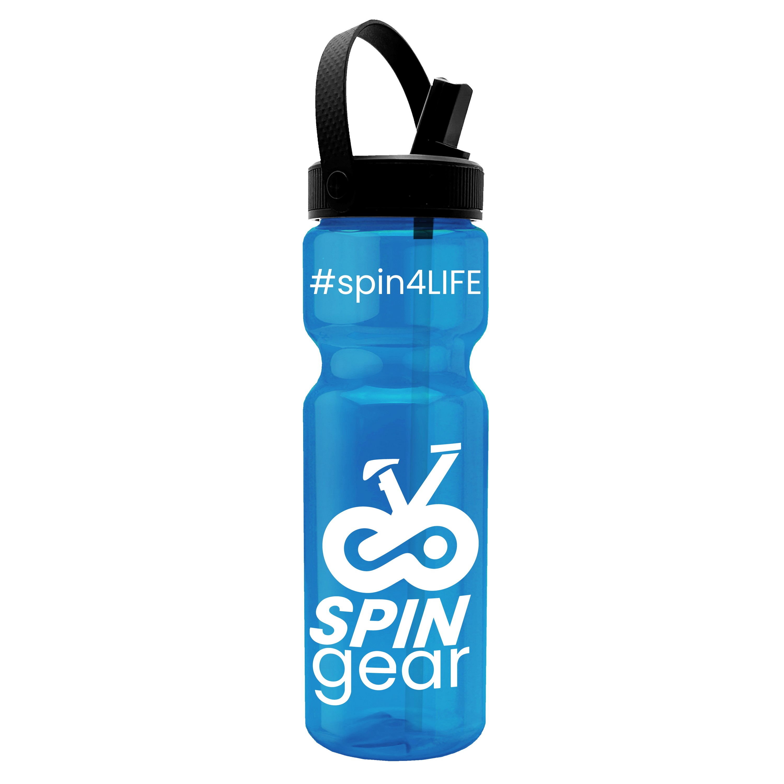 Garyline® Champ Bottle with Flip-Straw, Swivel-Handle Lid - 28 oz. 2