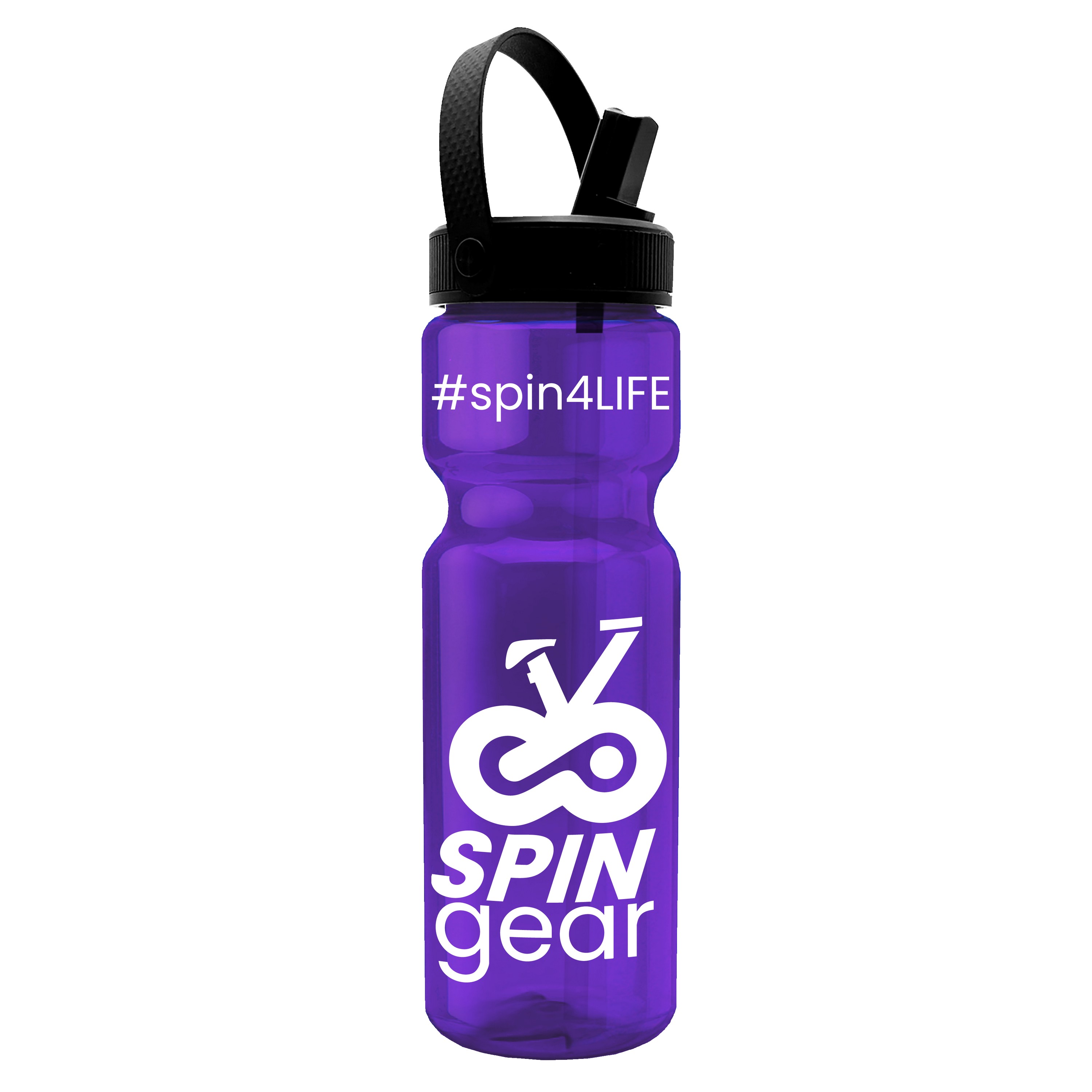 Garyline® Champ Bottle with Flip-Straw, Swivel-Handle Lid - 28 oz. 2