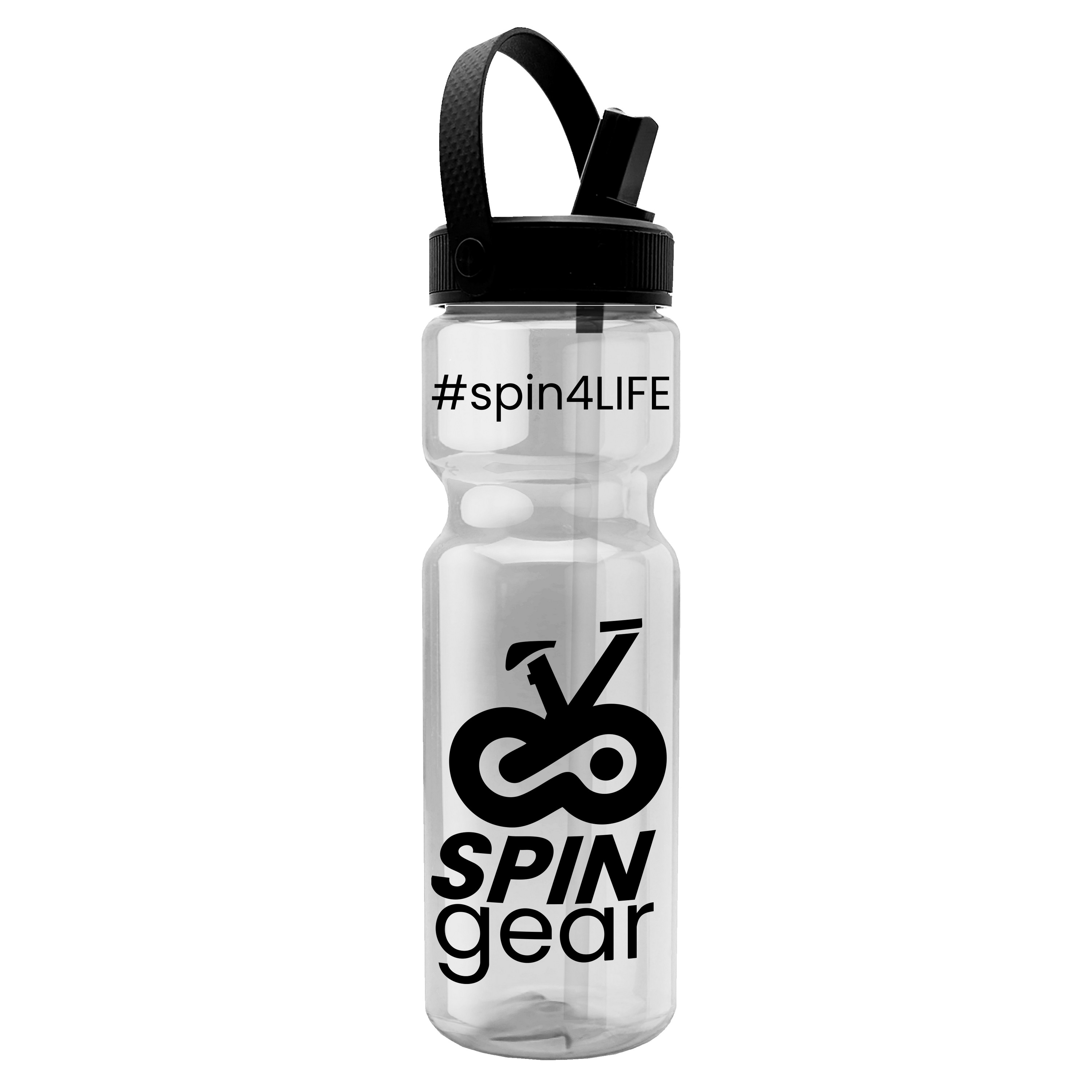 Garyline® Champ Bottle with Flip-Straw, Swivel-Handle Lid - 28 oz. 2