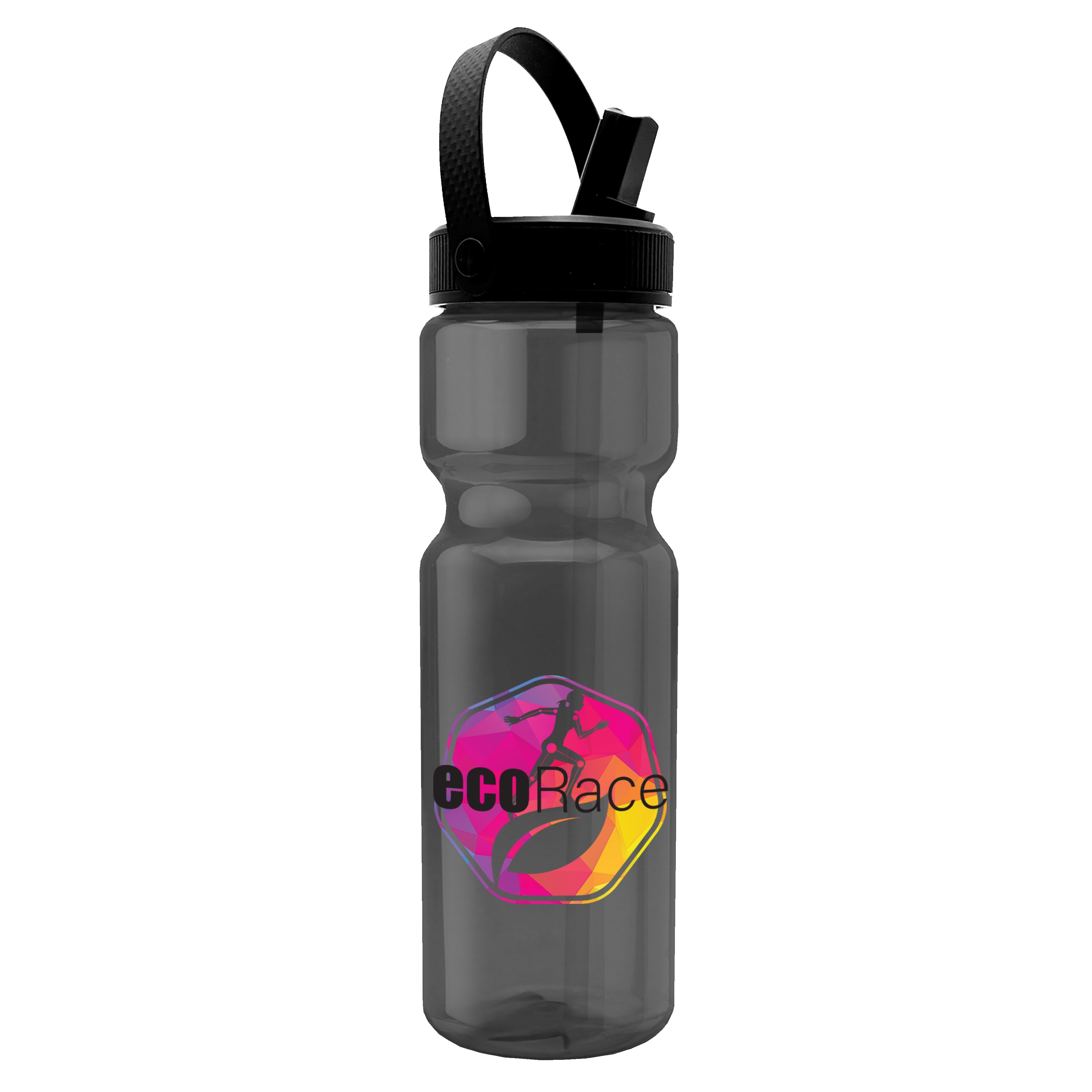 Garyline® Champ Bottle with Flip-Straw, Swivel-Handle Lid - 28 oz. 2