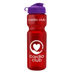 Garyline® Champ Recycled Bottle with Flip Lid - 28 oz. - RP28F_translucentred_bottle_violet_lid_1c.png Garyline® Champ Recycled Bottle with Flip Lid - 28 oz. - RP28F_translucentred_bottle_violet_lid_1c.png