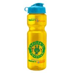 Garyline® Champ Recycled Bottle with Flip Lid - 28 oz. - RP28F_translucentyellow_bottle_cyan_lid_full.png Garyline® Champ Recycled Bottle with Flip Lid - 28 oz. - RP28F_translucentyellow_bottle_cyan_lid_full.png