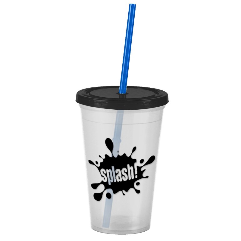 Garyline® Pioneer Insulated Tumbler with Straw - 16 oz. 2 Garyline® Pioneer Insulated Tumbler with Straw - 16 oz. 2