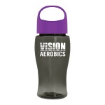 Garyline® Poly+ Jr. Bottle with Oval Crest Lid - 18 oz. - TB18LN_smoke_bottle_violet_lid_1c.png Garyline® Poly+ Jr. Bottle with Oval Crest Lid - 18 oz. - TB18LN_smoke_bottle_violet_lid_1c.png