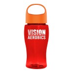 Garyline® Poly+ Jr. Bottle with Oval Crest Lid - 18 oz. - TB18LN_translucentred_bottle_orange_lid_1c.png Garyline® Poly+ Jr. Bottle with Oval Crest Lid - 18 oz. - TB18LN_translucentred_bottle_orange_lid_1c.png