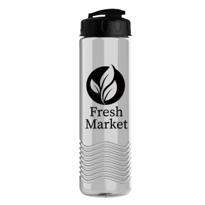 Garyline® Wave Tritan® Bottle with Flip-Top Lid - 24 oz. 2 Garyline® Wave Tritan® Bottle with Flip-Top Lid - 24 oz. 2