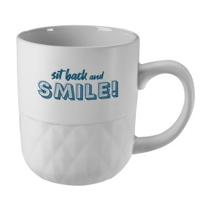 Ceramic Coffee Mug with Facet Texture - 16 oz. 2 Ceramic Coffee Mug with Facet Texture - 16 oz. 2