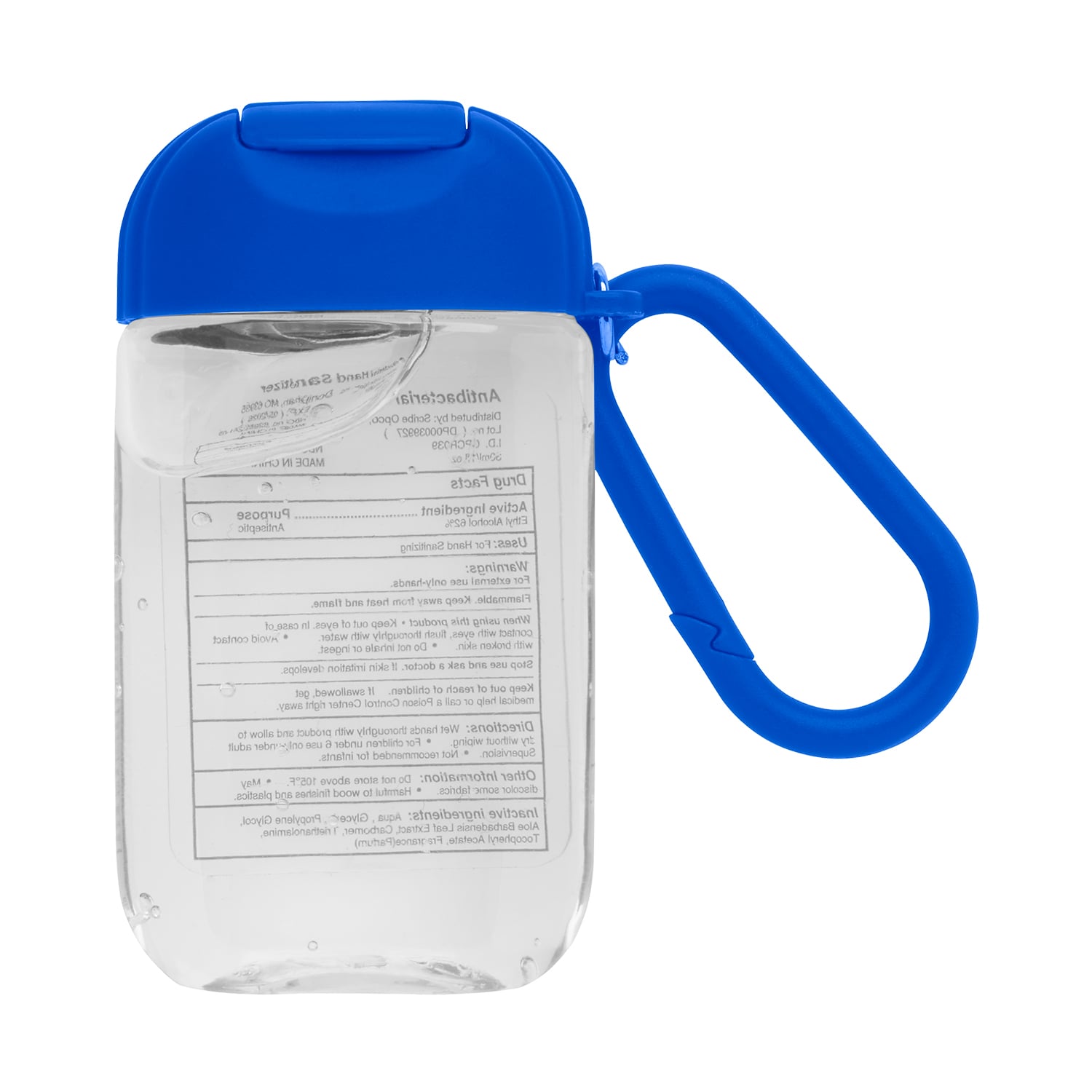 1 oz. Hand Sanitizer Gel and Carabiner 2