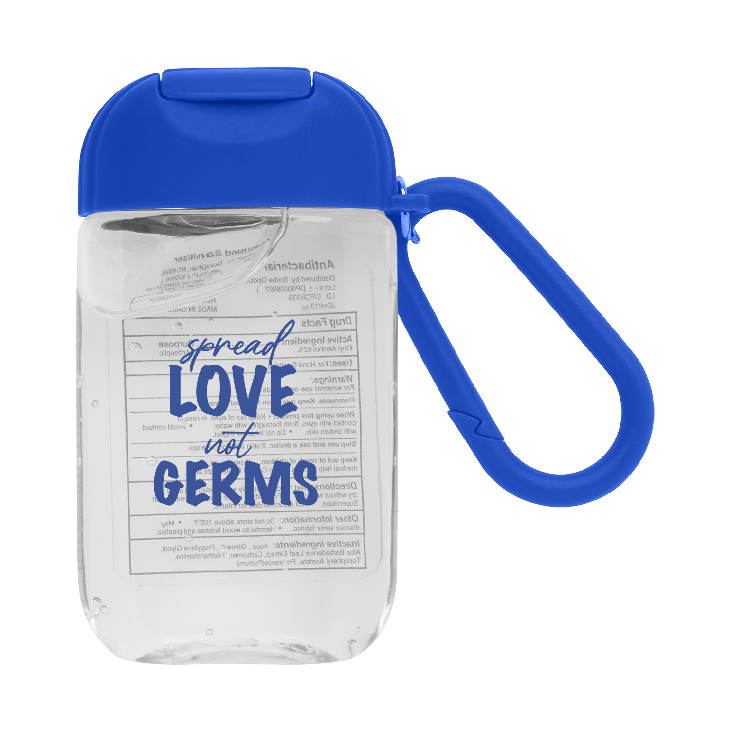 1 oz. Hand Sanitizer Gel and Carabiner 2