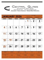 Triumph® Calendars Orange & Black Contractor Memo Calendar 2 Triumph® Calendars Orange & Black Contractor Memo Calendar 2