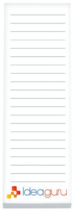 Souvenir® 3" x 9" Scratch Pad, 50 Sheet with Magnet - NS3A9A50M top with lines Souvenir® 3" x 9" Scratch Pad, 50 Sheet with Magnet - NS3A9A50M top with lines
