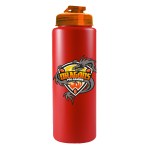 Garyline® Quart Sport Bottle with Flip Lid - 32 oz. - WB32U_red_bottle_translucentorange_lid_full.png Garyline® Quart Sport Bottle with Flip Lid - 32 oz. - WB32U_red_bottle_translucentorange_lid_full.png