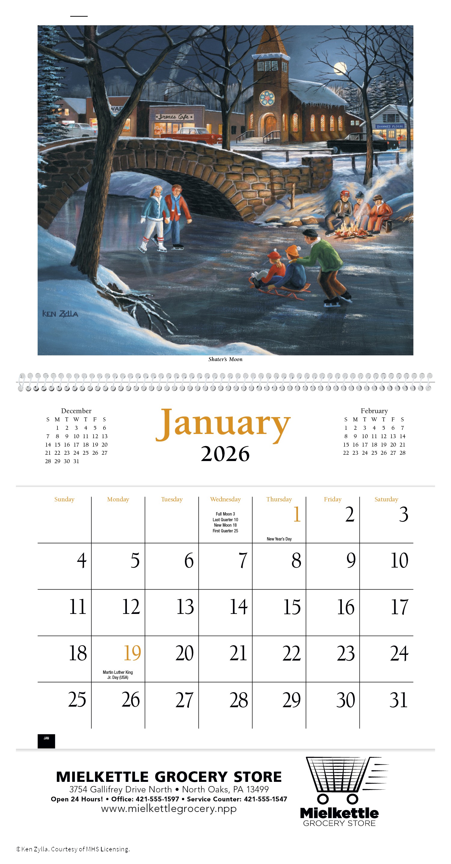 HotLine® Products America Remembered Pocket Calendar 2